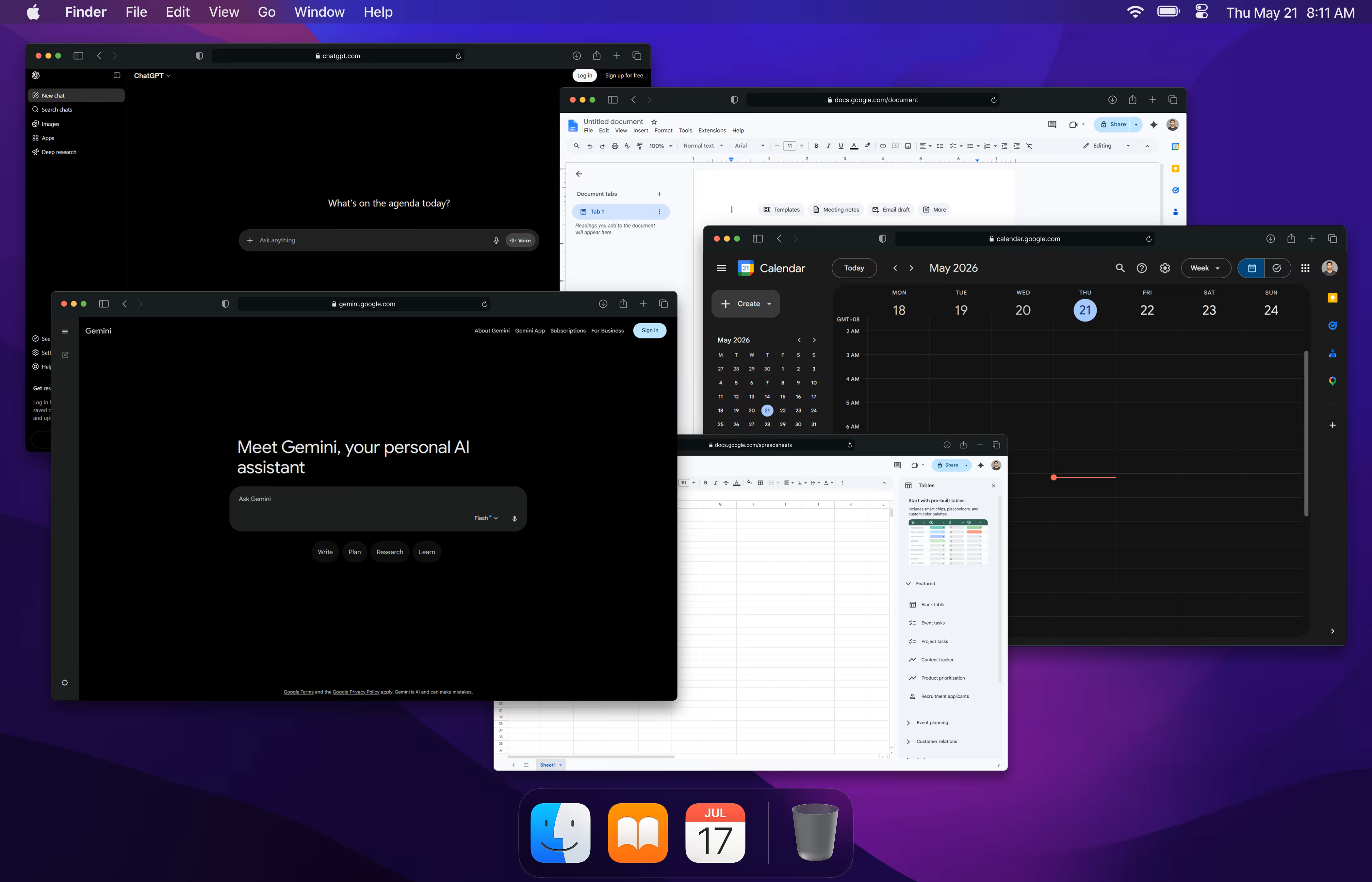 Chaotic multi-tool workflow